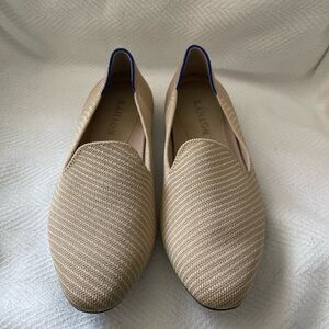 Rothy's Tan and Blue Flats